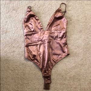 Bronze bodysuit NEVER WORN! ✨